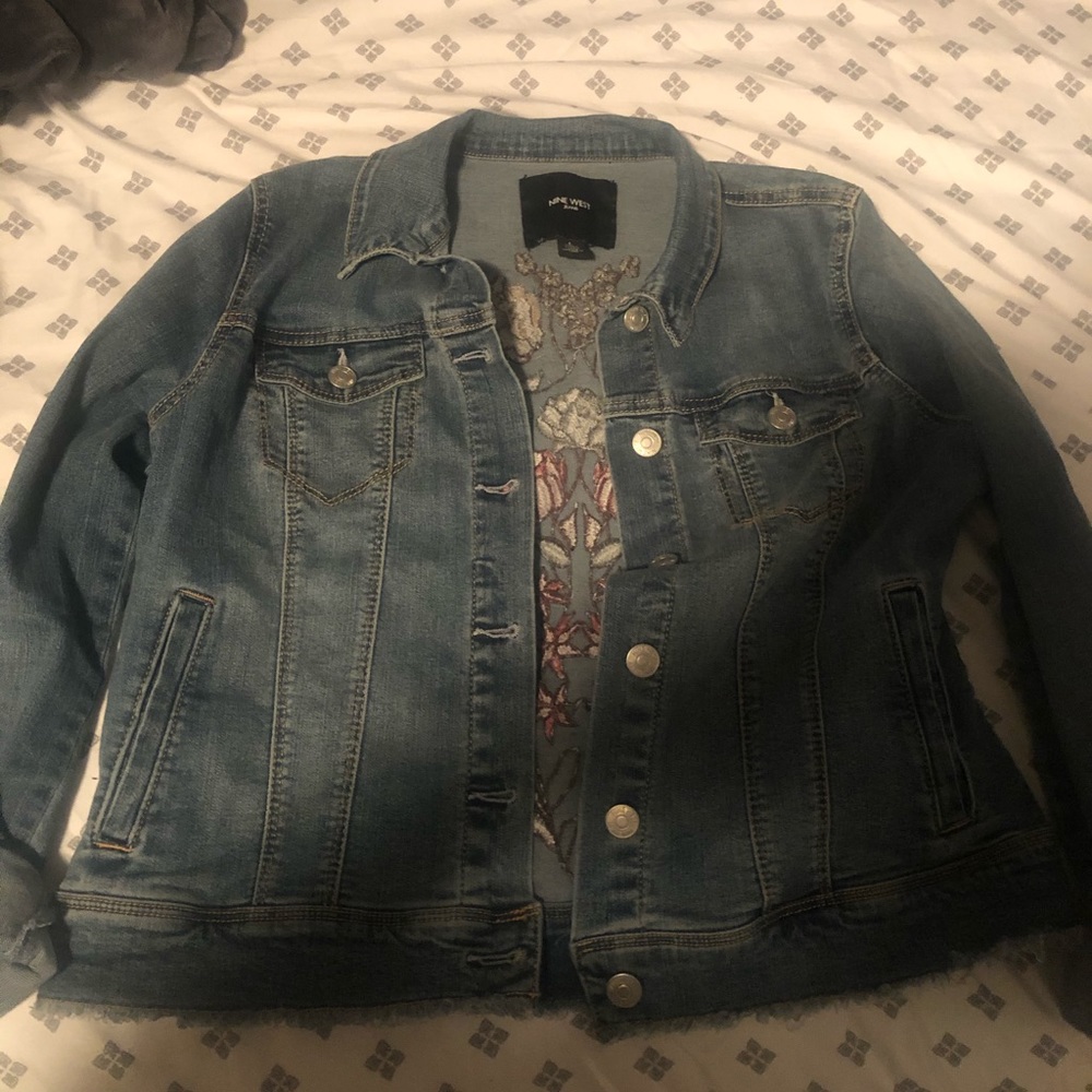 embroidered denim jacket